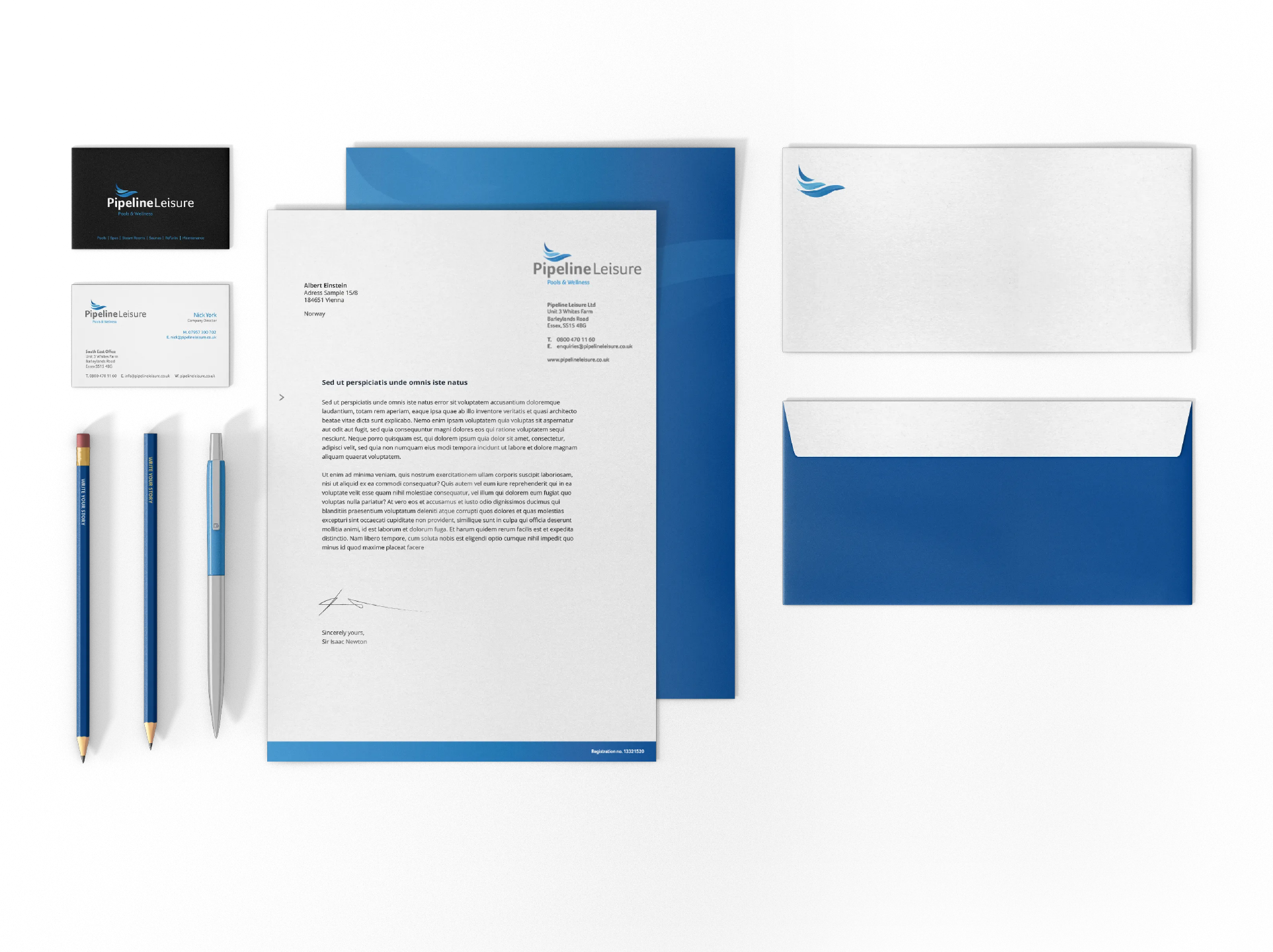 Pipeline Leisure Branded stationary