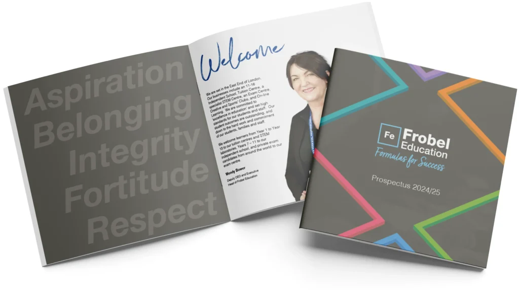 frobel brochures cover and spread